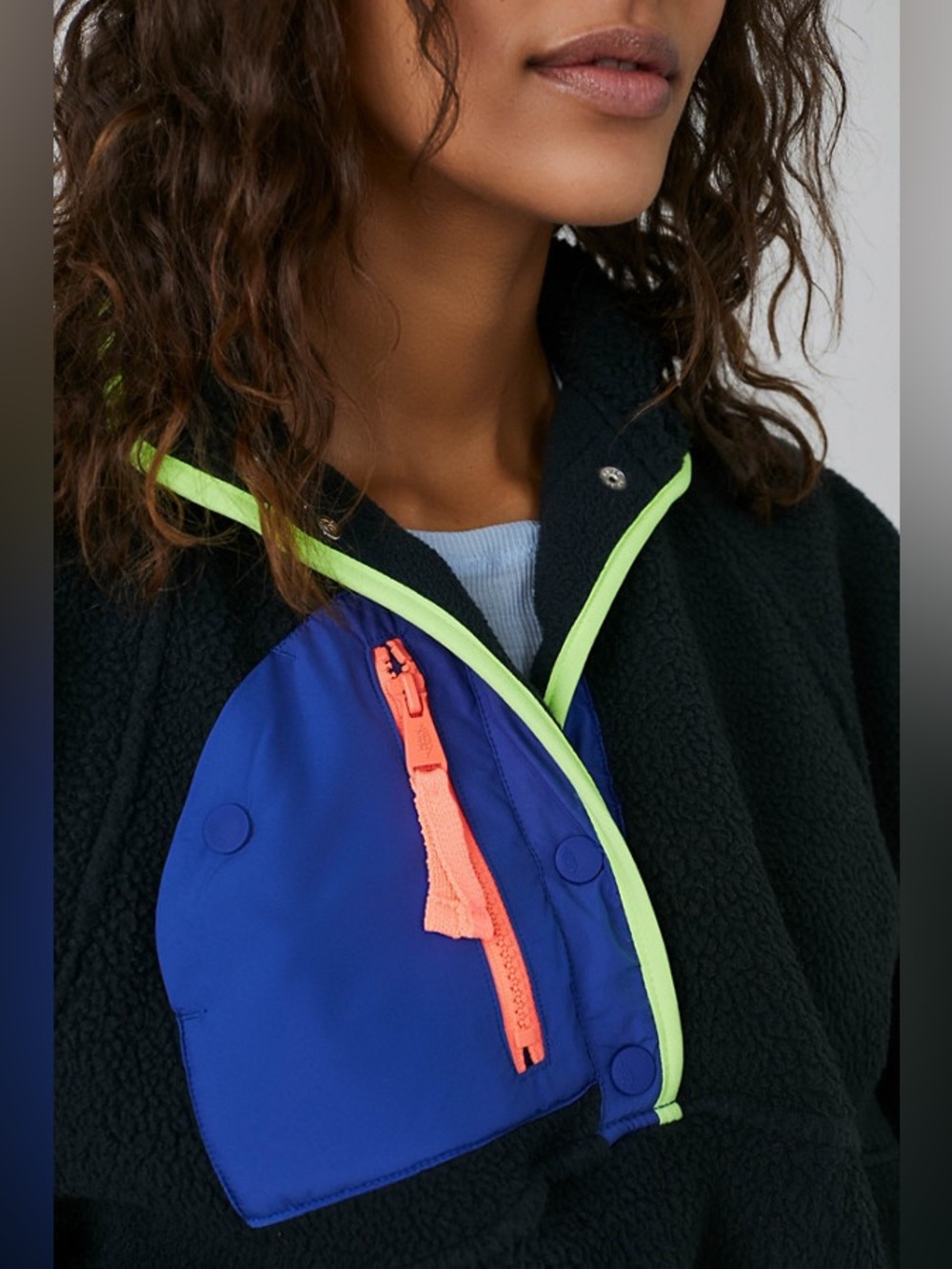 FP Movement by Free People Hit The Slopes Colorblock Pullover - Picture 2 of 4